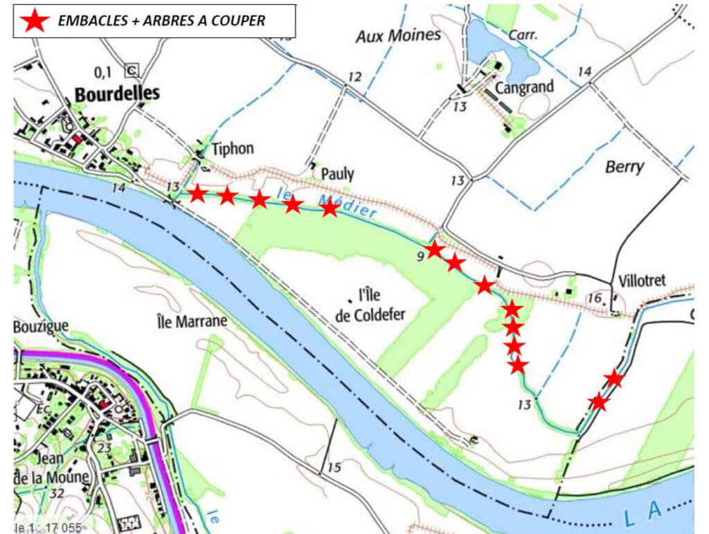 Carte bassin versant du médier