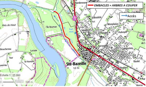 Le Ruisseau du Milieu à Sainte Bazeille