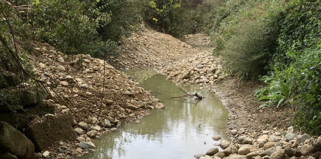 Travaux de restauration hydromorphologique sur le bassin versant du Trec