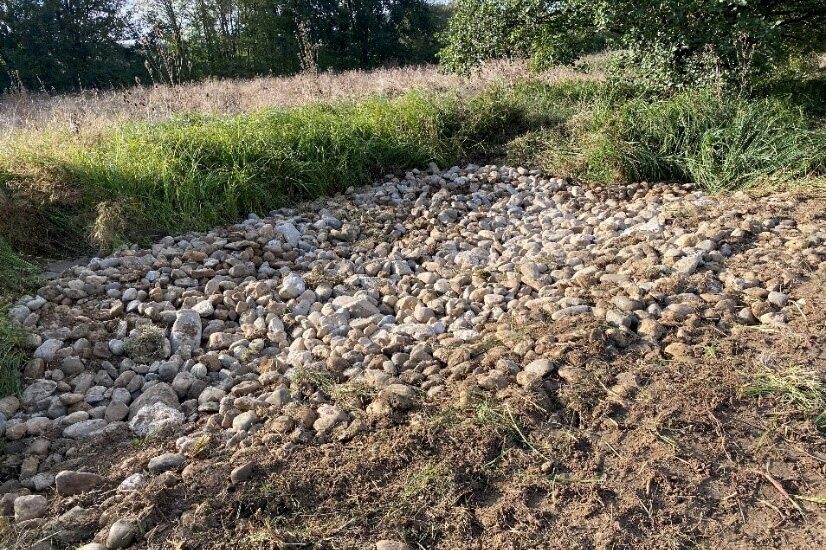 Travaux de préservation de la zone humide de Caubon Saint Sauveur en 2023